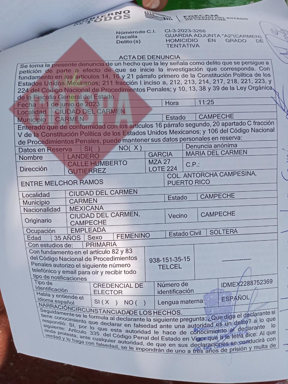 Mujer pide justicia luego de ser agredida por unos vecinos