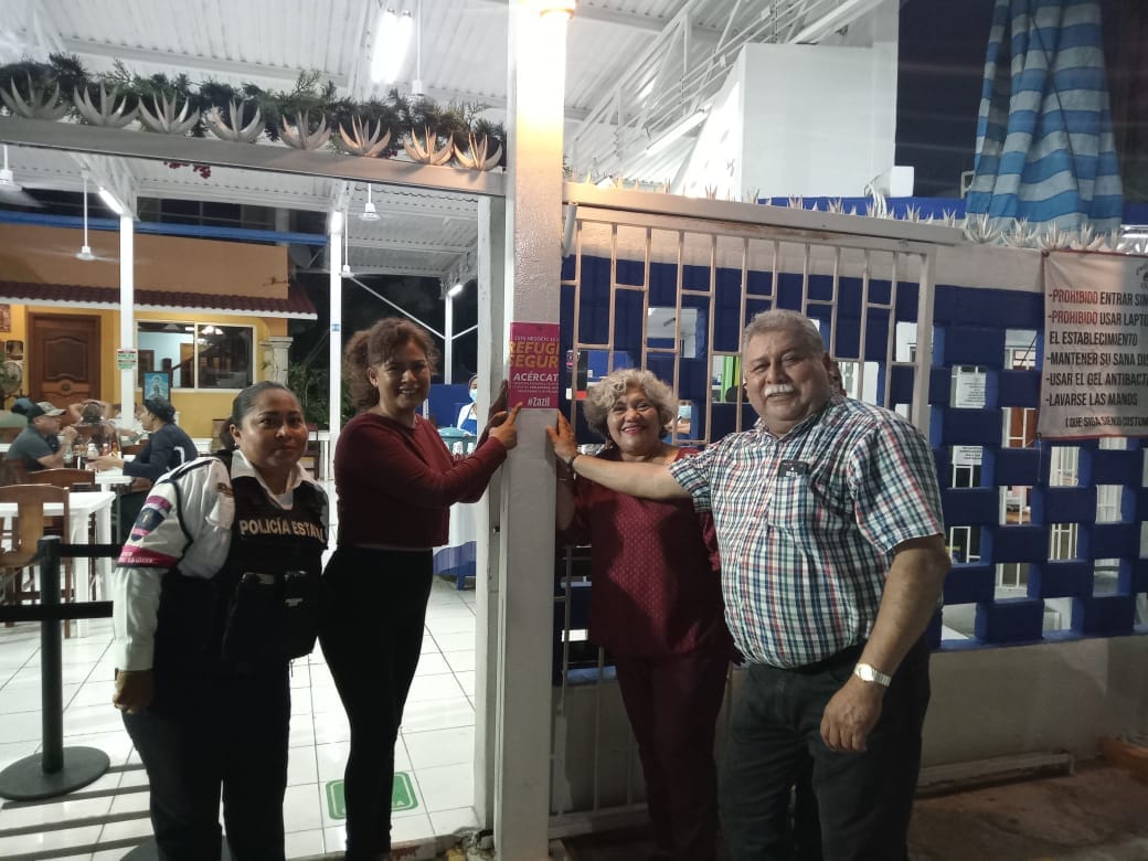 Sin reporte de violencia contra la mujer en restaurtes con insignias de Refugio Seguro