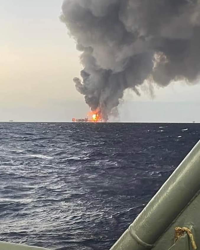 Explosión en la plataforma Nohoch Alfa deja almenos cinco lesionados de acuerdo al reporte de trabajadores petroleros