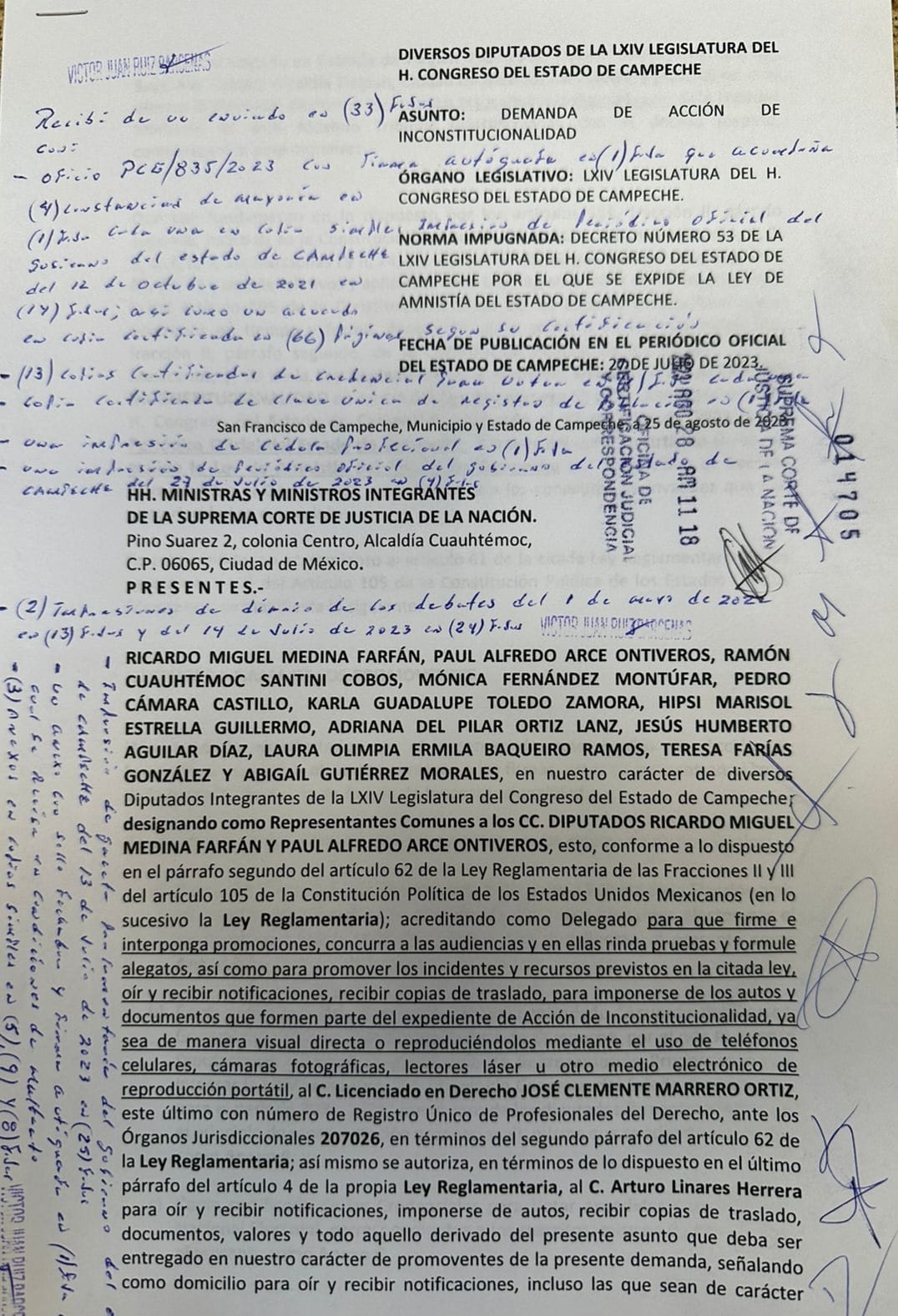 Diputados contra Ley de Amnistía