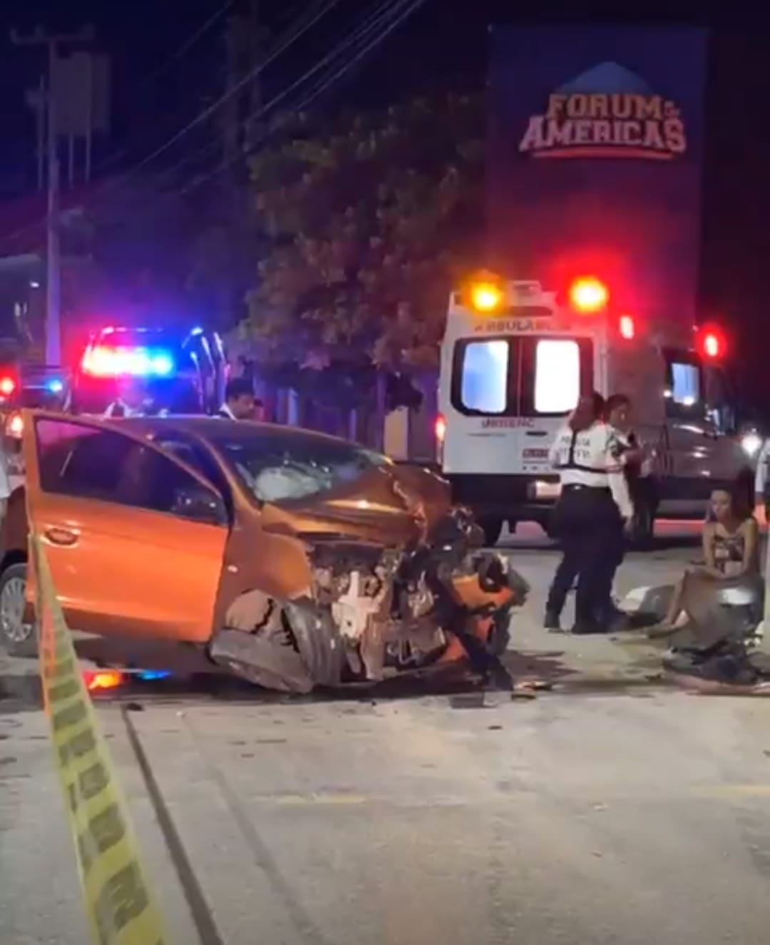 Por huir destrozó su coche
