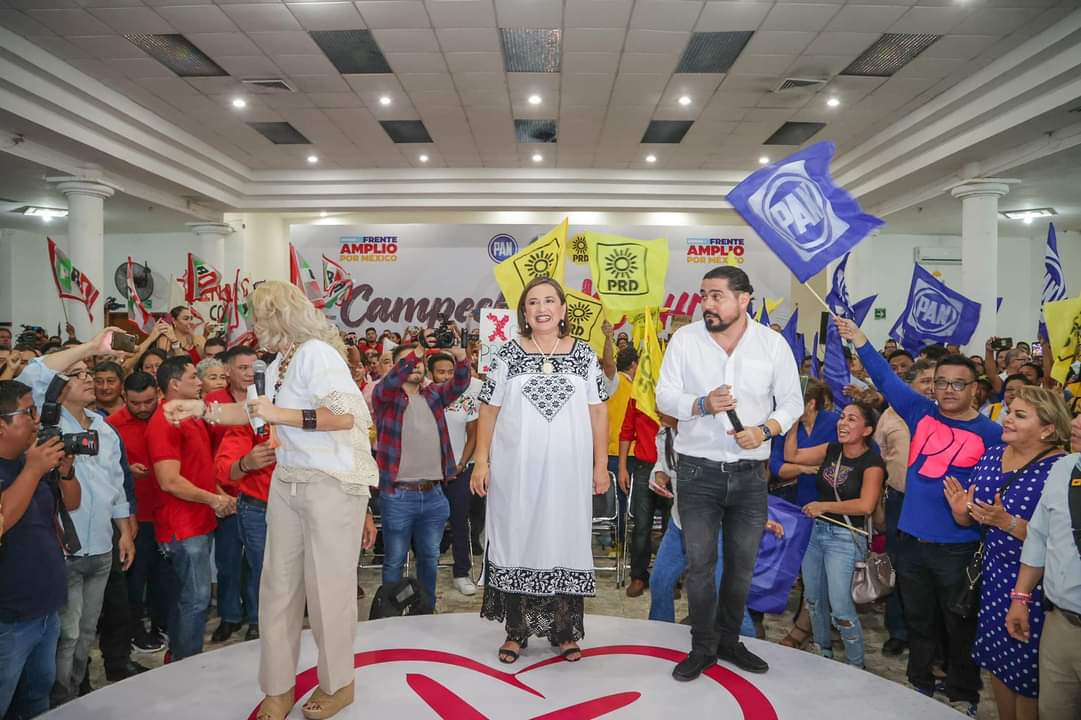 Xóchitl Gálvez llega a Campeche