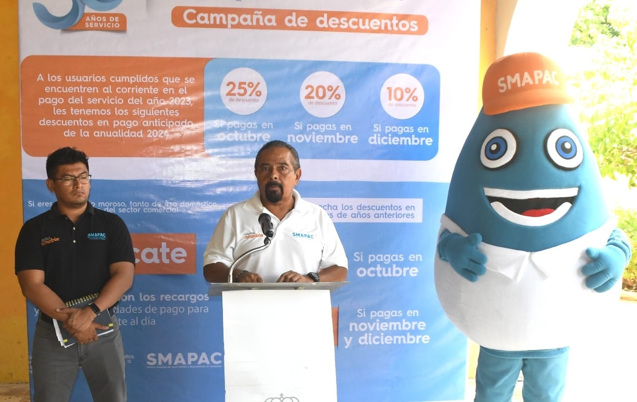 SMAPAC presenta campaña de descuentos
