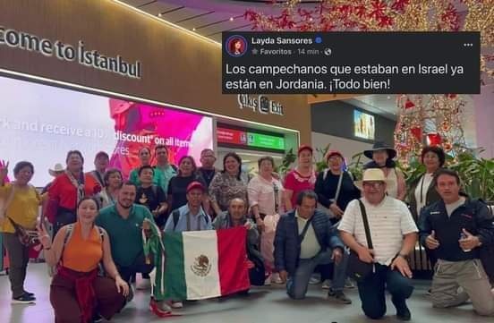 Peregrinos campechanos en Jordania