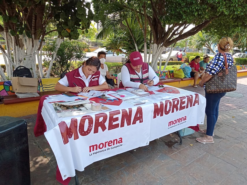 Los recursos para apoyo social en el estado de Campeche; dirigidas a la campaña de Sheinbaum