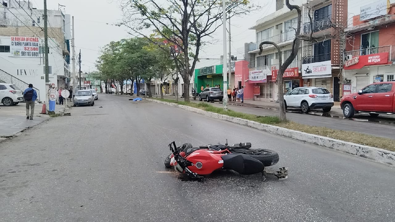 Fallece motociclista en Campeche