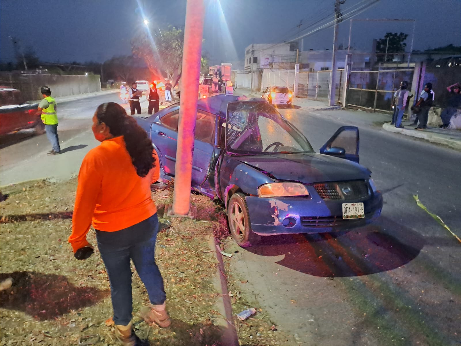 Sujetos sufren accidente