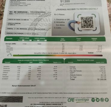 La CFE aumenta el costo de su servicio por más del 100%