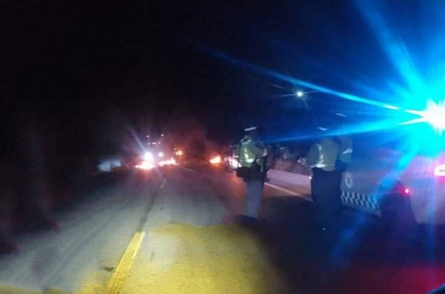 Bloqueo de carretera en San Antonio Cárdenas por más de 6 horas