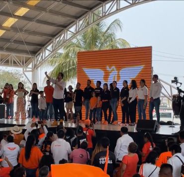 Cierre de campaña de Máynez en Ciudad del Carmen