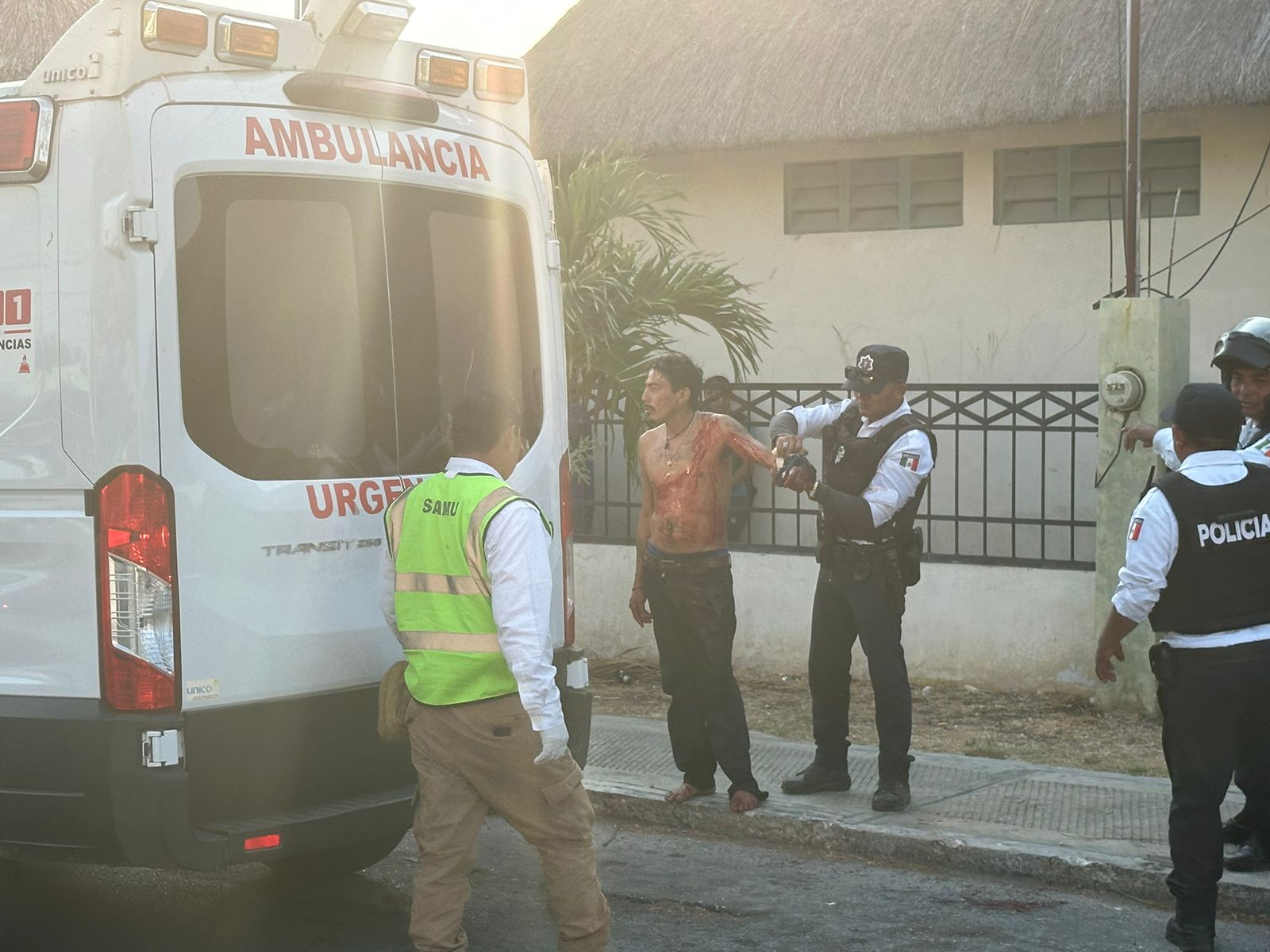 Hombre sufrió una lesión