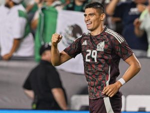 Guillermo ``Memote´´ Martínez, hizo el gol del empate momentáneo ante Brasil.