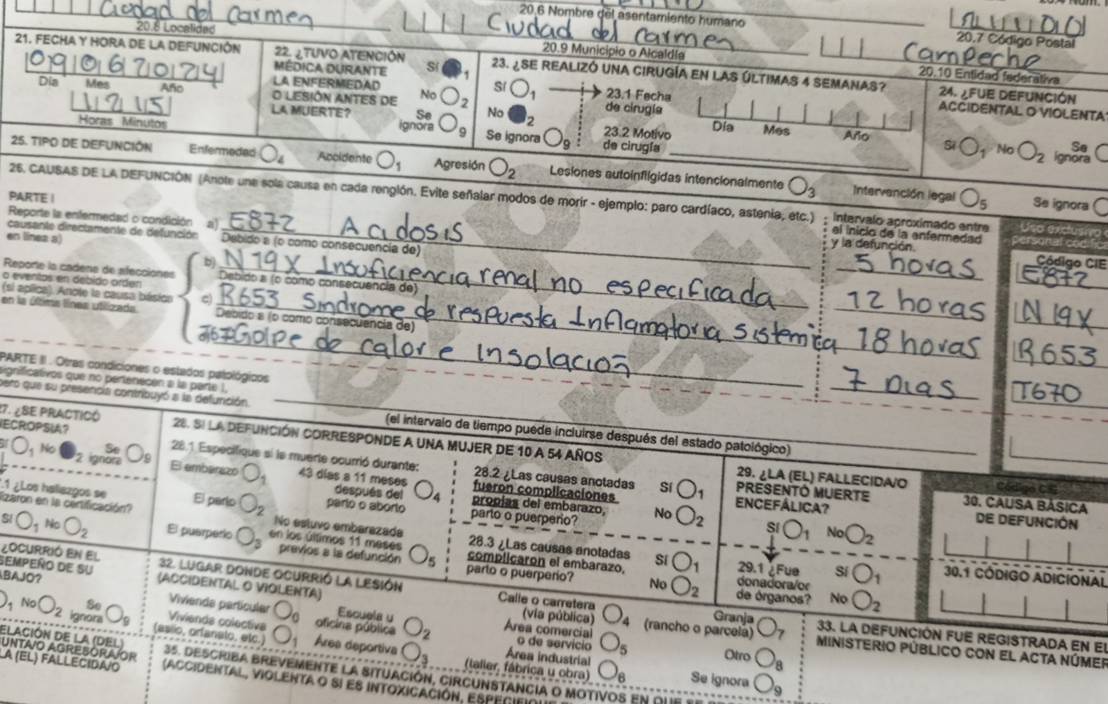 Dos personas han perecido por golpe de calor