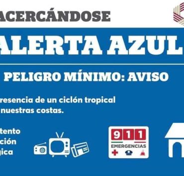 Alerta Azul para el municipio de Carmen