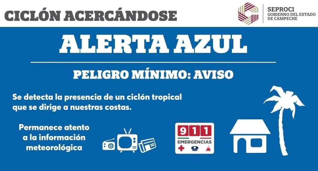 Alerta Azul para el municipio de Carmen