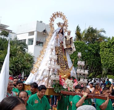 Domingo 28 de julio paseo de la Virgen del Carmen por tierra