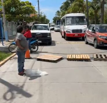 Habitantes del Playón cierran avenida por falta de luz en ese sector