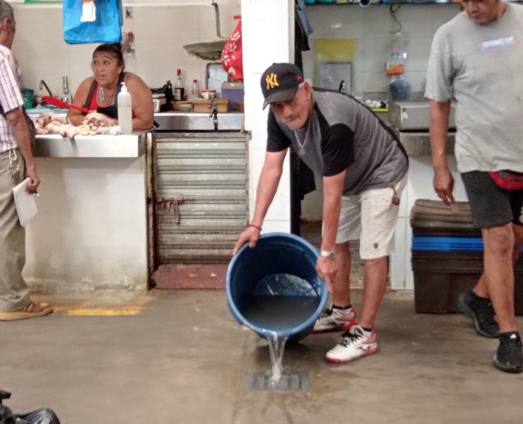 Se rebosa a diario los drenajes de aguas negras del mercado AFA