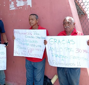 Antiguos petroleros continúan en busca jubilaciones y basificaciones