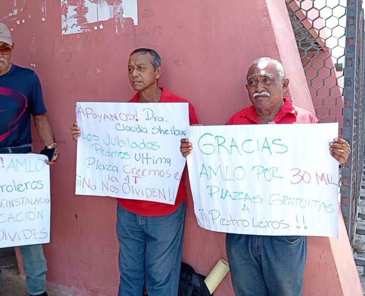 Antiguos petroleros continúan en busca jubilaciones y basificaciones