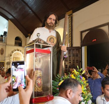 Llegan a Ciudad del Carmen las reliquias de San Judas Tadeo