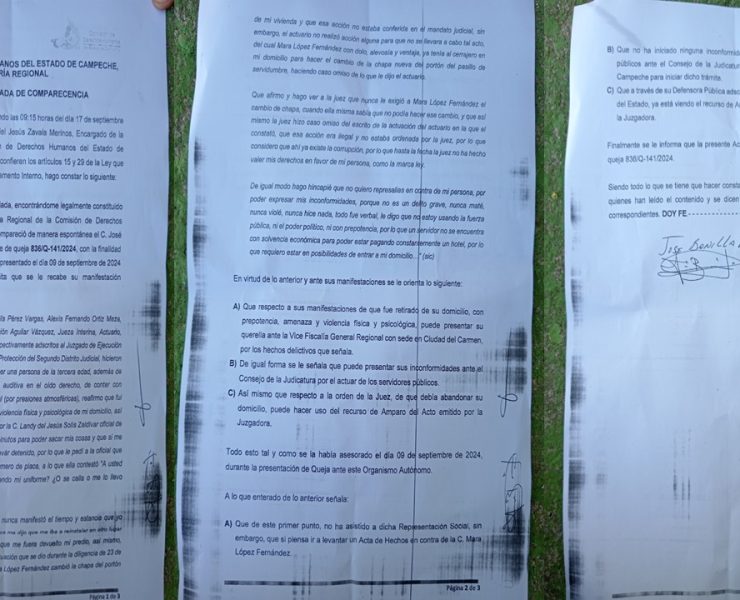 Hasta derechos humanos queja de discapacitado quien fue echado de su propiedad