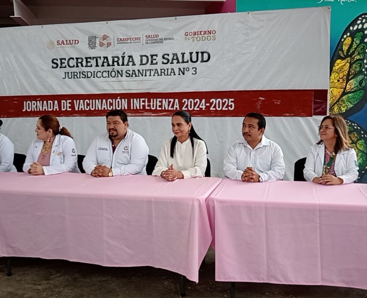 Aplicará más de 42 mil vacunas contra influenza en Carmen y Palizada