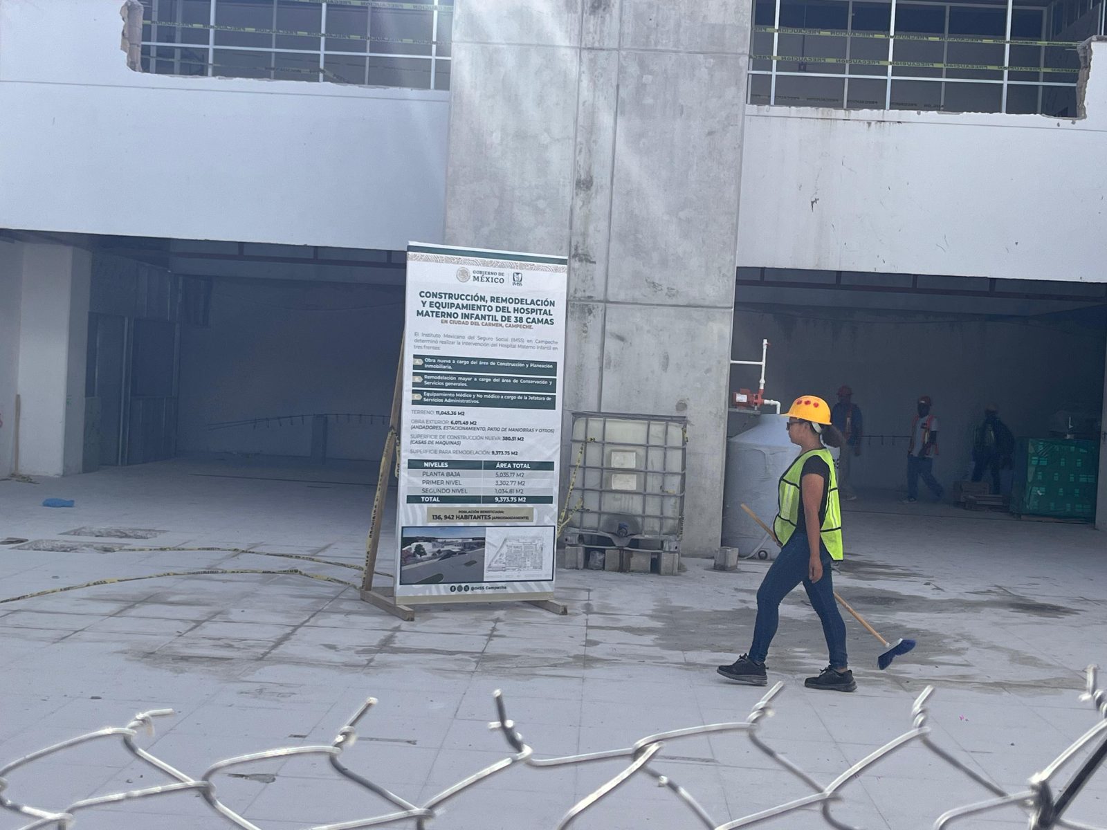 Hospital materno infantil con un avance del 60% en remodelación