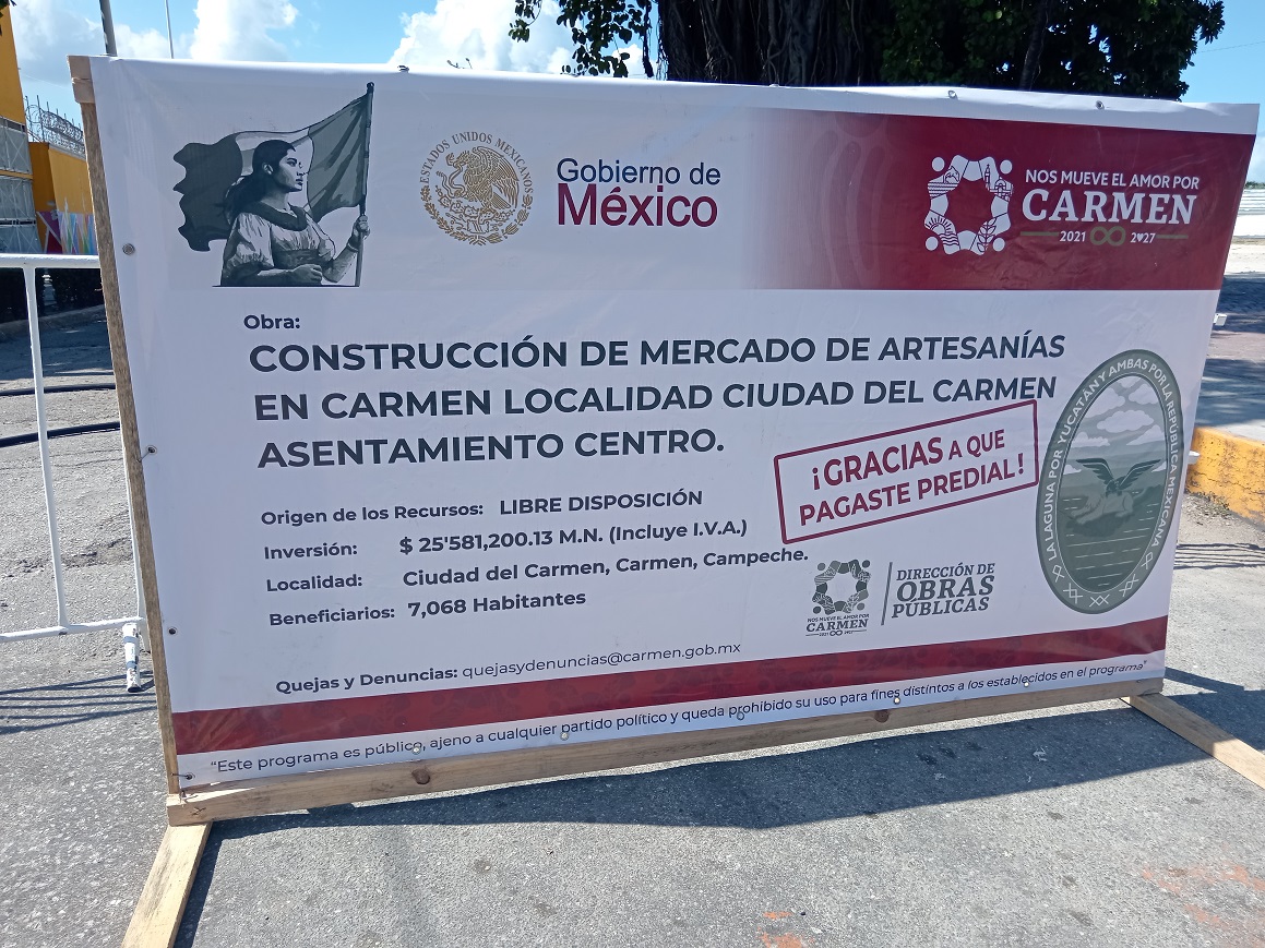 Inicia construcción del mercado de Artesanías