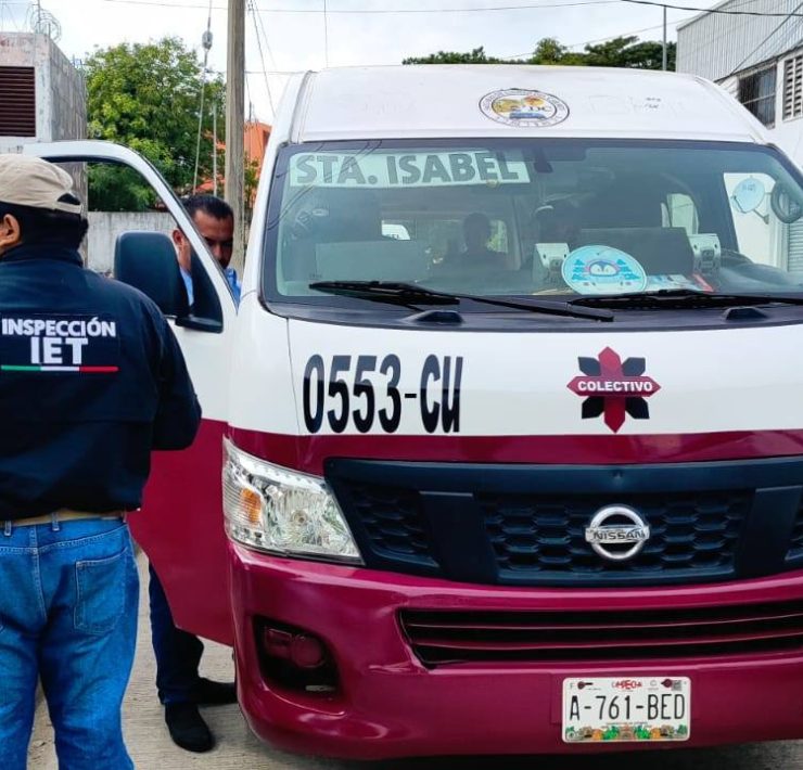 Infracciones y combis al corralón en operativo del IET