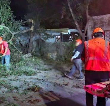 Frente Frío número 24 deja afectaciones en el municipio de Carmen