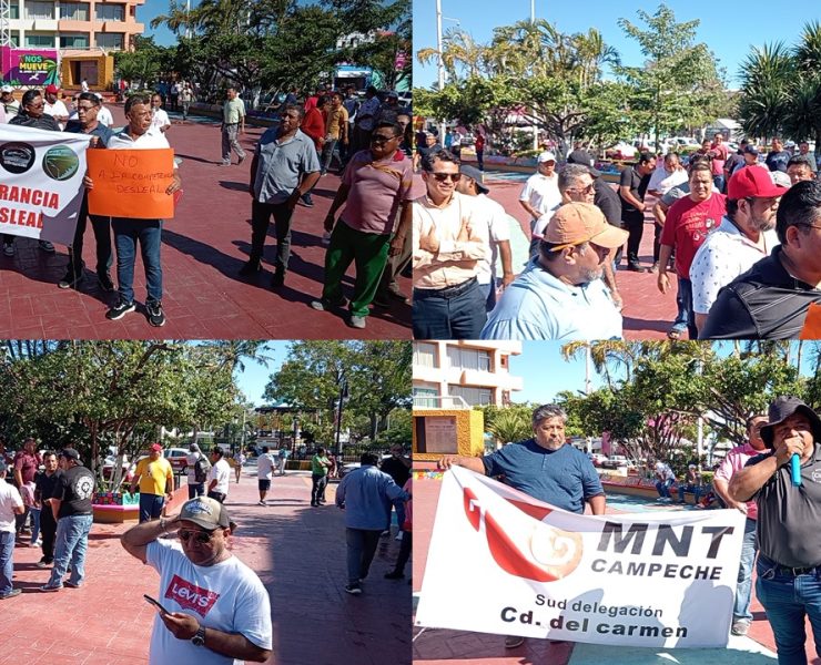 Taxistas de Ciudad del Carmen piden castigo contra Pochimoviles