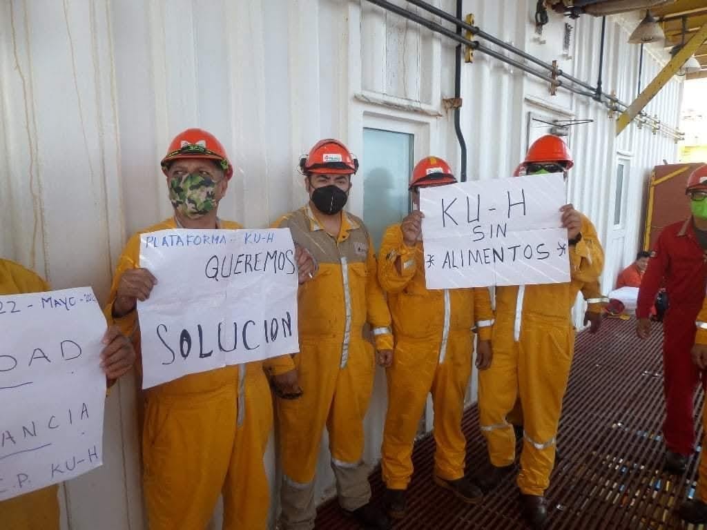 Petroleros de Pol Alfa continúan en huelga de hambre