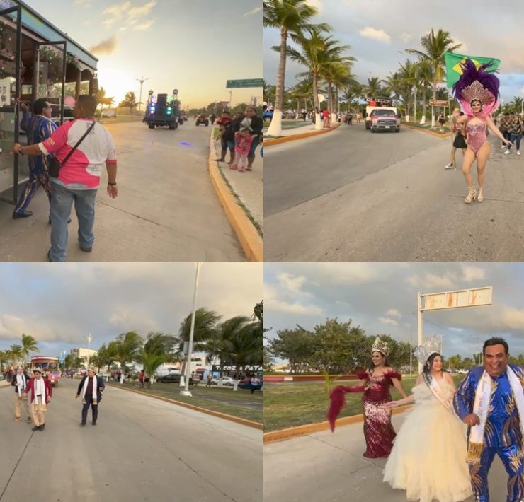 Carmelitas disfrutan del gallo de bienvenida del Rey Momo