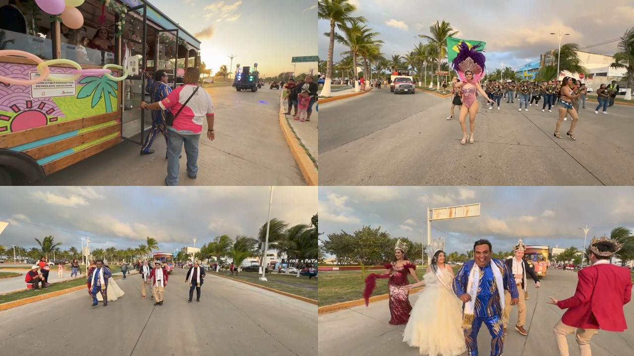 Carmelitas disfrutan del gallo de bienvenida del Rey Momo