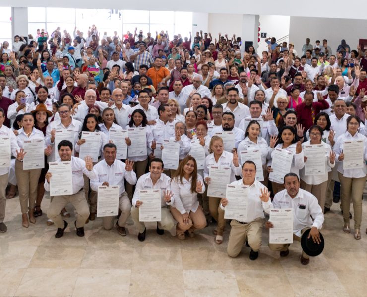 Toma de protesta del comité de la Delegación Municipal de MORENA Carmen