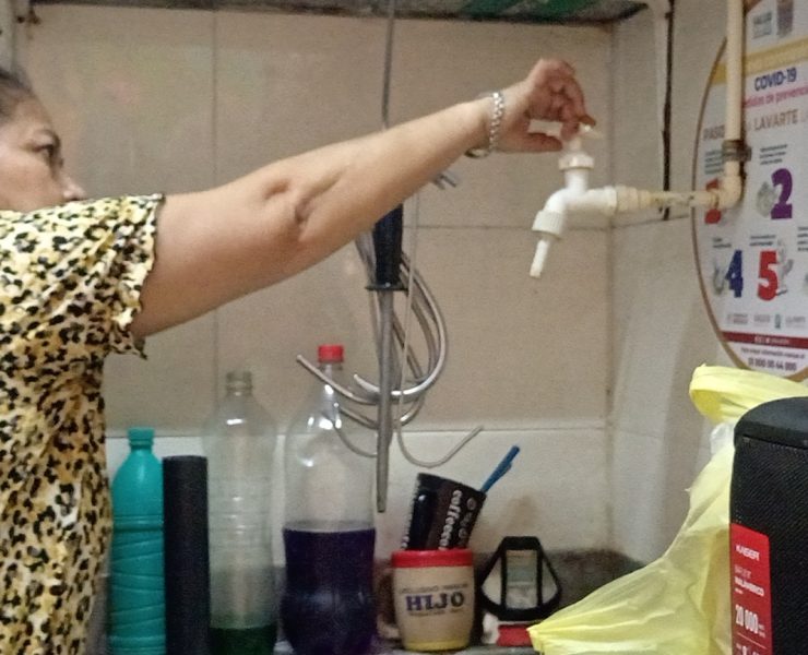 Mercado Alonso Felipe de Andrade se quedó sin agua potable