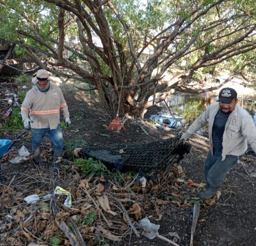 Arroyos y manglares contaminados de basura