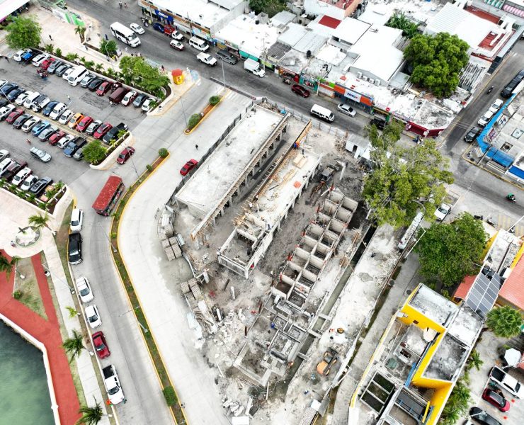 Avanza construcción del mercado de Artesanías