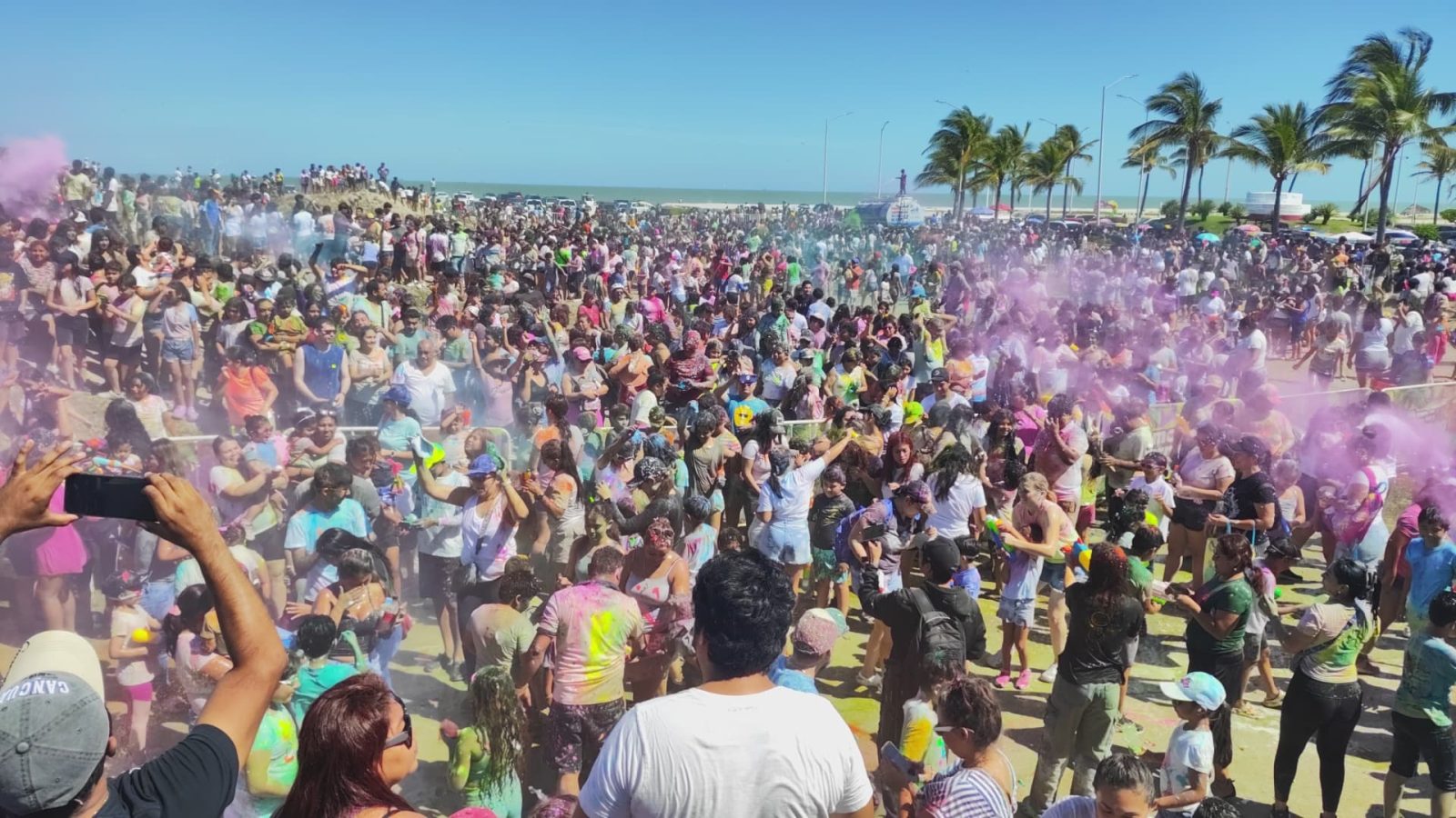 Martes de pintadera de carnaval en Ciudad del Carmen