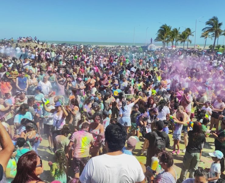 Martes de pintadera de carnaval en Ciudad del Carmen