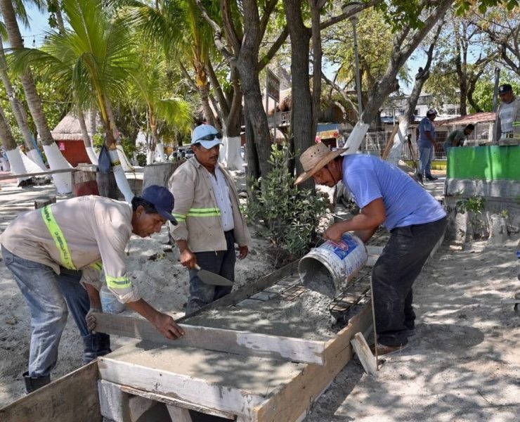 Construyen desagüe en la Playita Inclusiva del Guanal