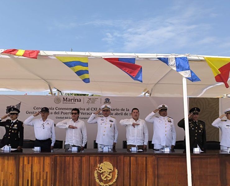 La SEMAR conmemora el 111 aniversario de la Gesta Heroica del 21 de abril de 1914