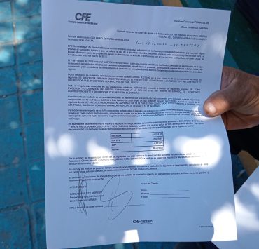 Atastecos denuncian cobros excesivos de la CFE