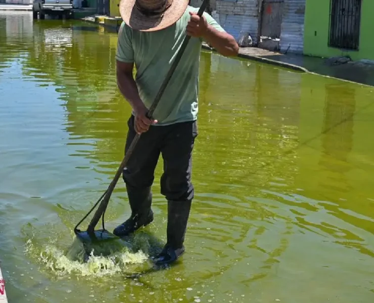 Atendieron alcantarillas tapadas en la Colonia Ortiz Ávila para evitar inundaciones