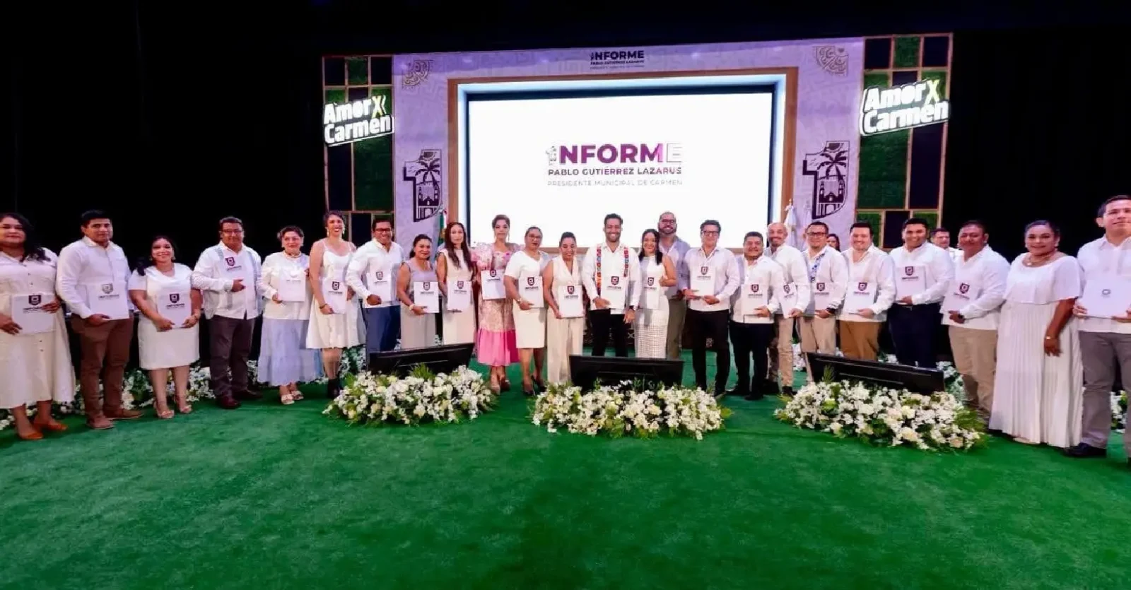 Pablo Gutiérrez Lazarus rindió su primer informe continuidad y compromiso